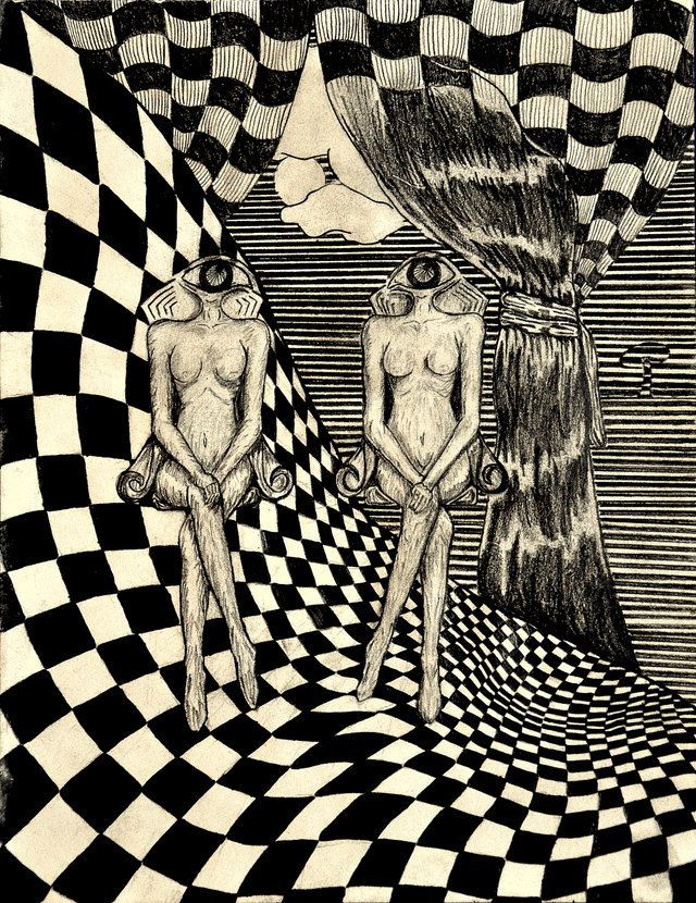 Kunstwerk von Garo - Die Auge sitzen auf ihrem Körper.